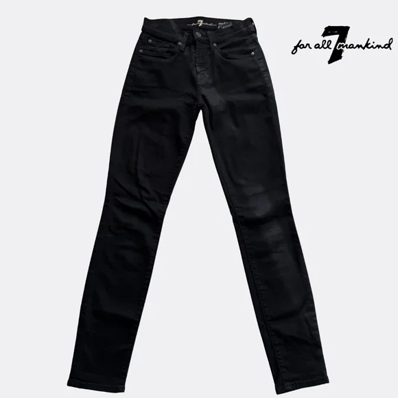 7 For All Mankind Women’s Gwenevere Ankle Skinny Mid Rise Jeans – Size 24 – B - Picture 4 of 8
